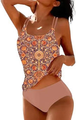 Sportieve plus-size tankini set miniatuur 5