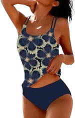 Sportieve plus-size tankini set miniatuur 7