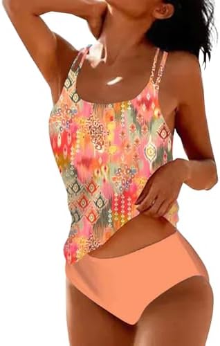 Sportieve plus-size tankini set
