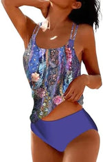 Sportieve plus-size tankini set miniatuur 10