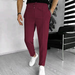 Heren wafel-jogger – slim fit miniatuur 7