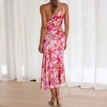 One-shoulder bloemenjurk – midi miniatuur 7