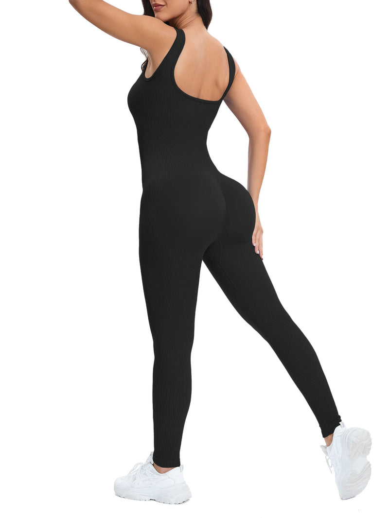 Shapewear-jumpsuit – Zwart